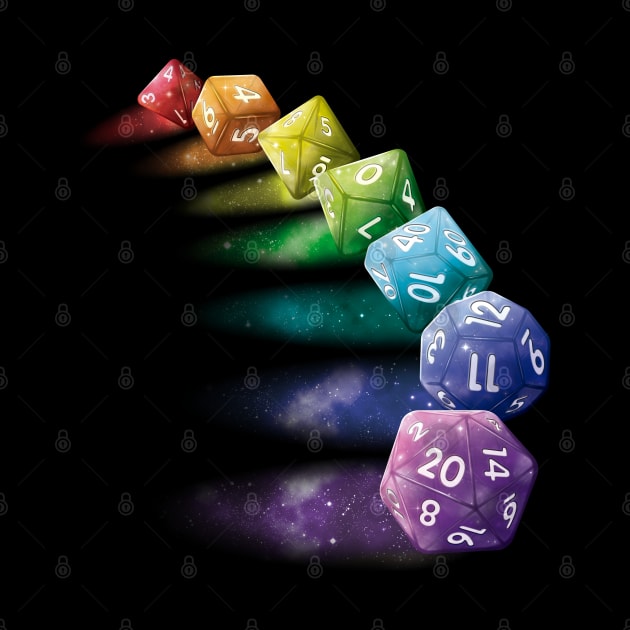 Galactic rpg Dice by Chiisa