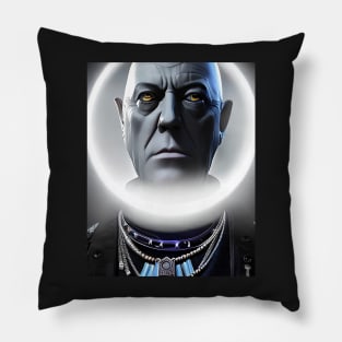 Cyber Punk Aleister Crowley The Great Beast of Thelema Pillow