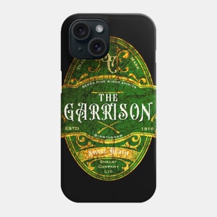 The Garrison Pub Emblem Design Green and Gold Phone Case