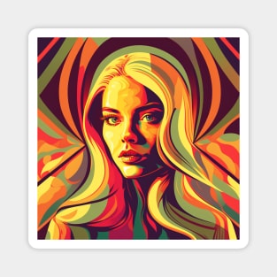 Psychedelic Girl Magnet