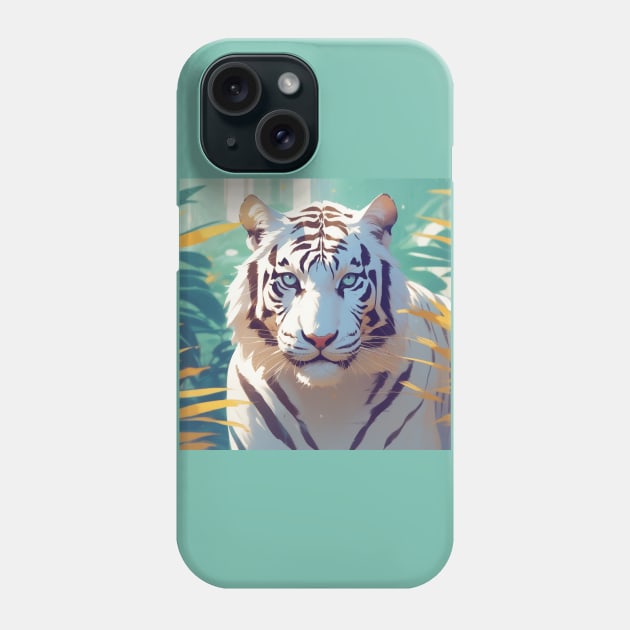 Royal White Tiger Phone Case by Spaceboyishere