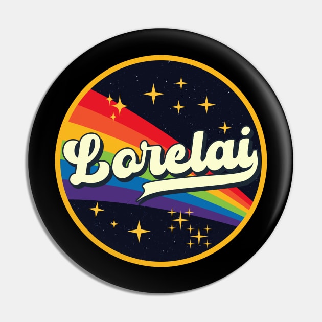 Lorelai // Rainbow In Space Vintage Style Pin by LMW Art