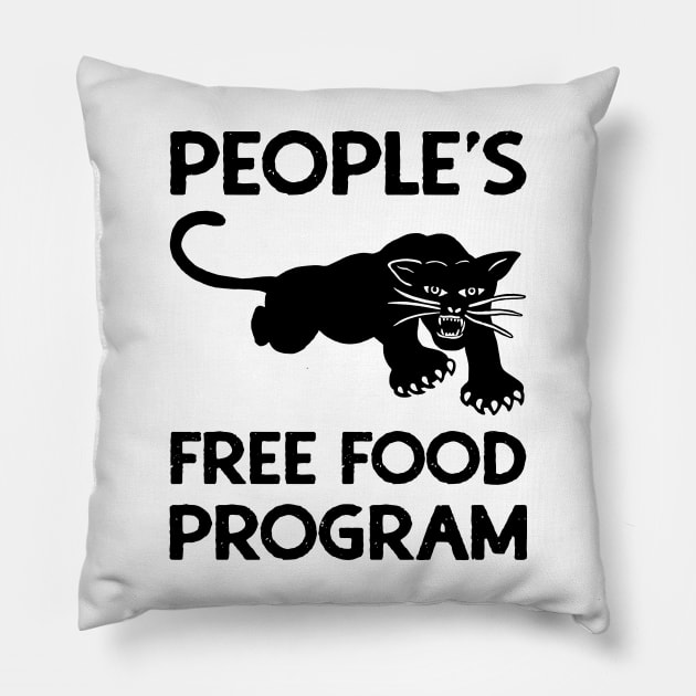 Black Panther Party: People's Free Food Program Pillow by thespookyfog