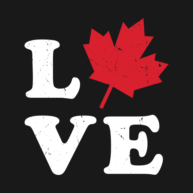 Love Canada Maple Leaf by Teewyld