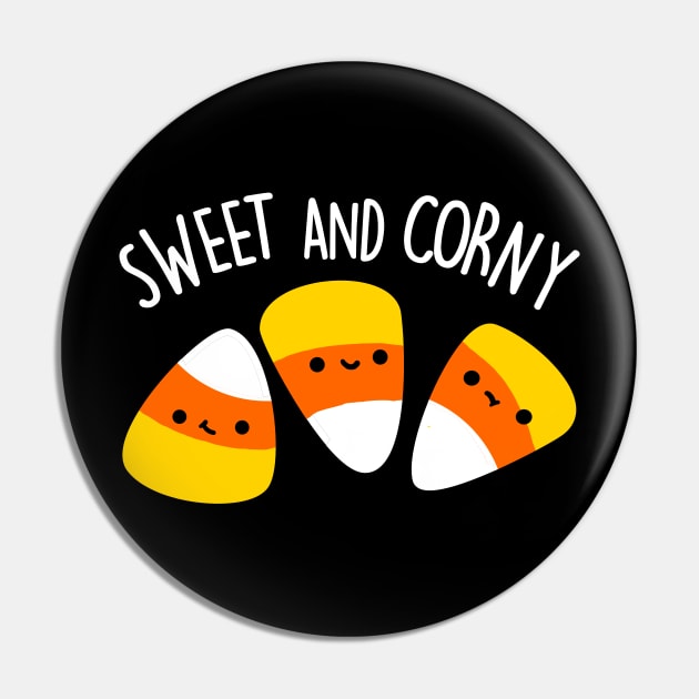 Sweet And Corny Cute Corn Pun Pin by punnybone