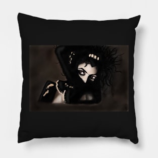 Dark Lily Pillow