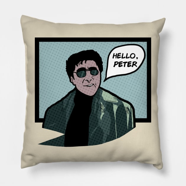 hello peter Pillow by k4k7uz