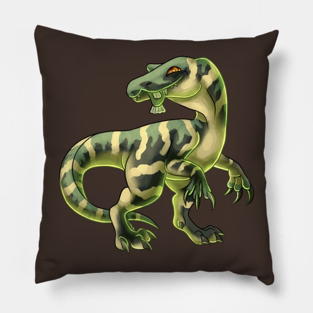 Baryonyx Pillow by cometkins