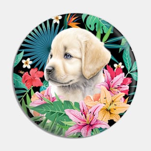 Tropical Golden Retriever Puppy 4 Pin