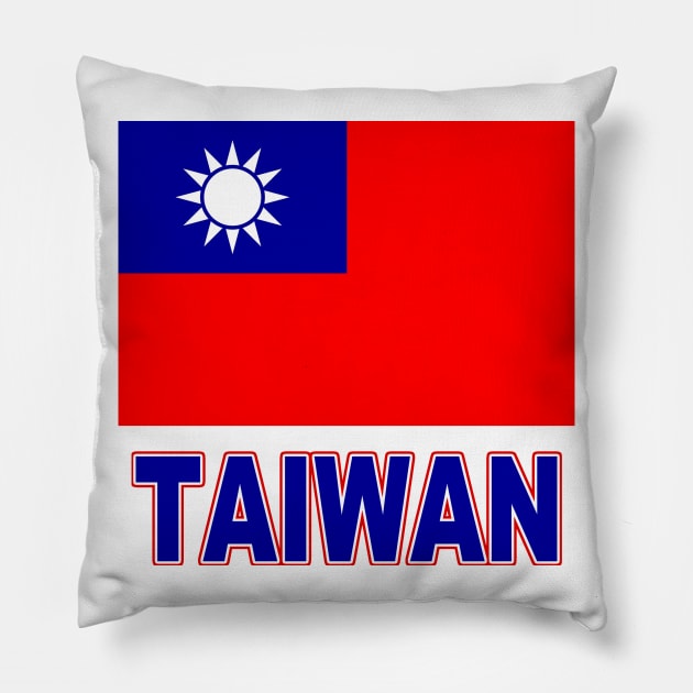 The Pride of Taiwan - Taiwanese National Flag Design Pillow by Naves