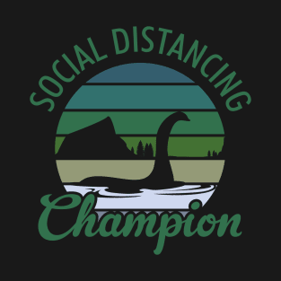 Loch Ness Monster Social Distancing Champion T-Shirt