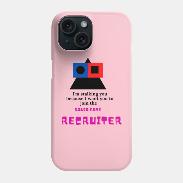 Korean game recruiter t shirts and products Phone Case by Muymedia