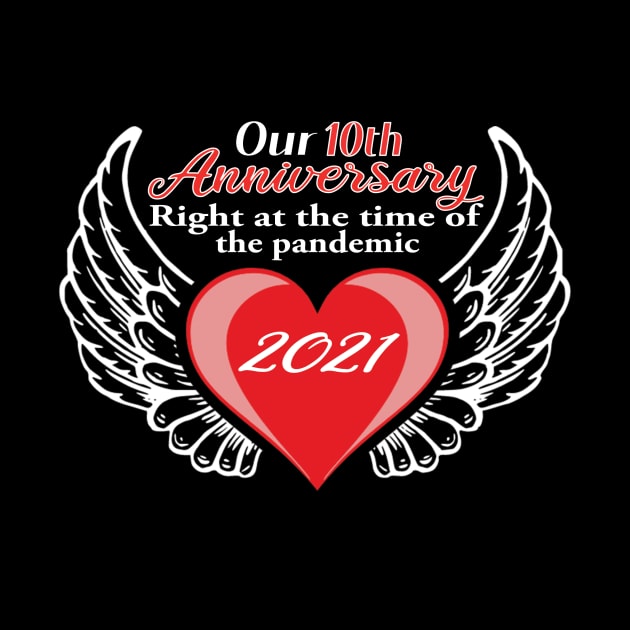 10th Anniversary Pandemic 2021 winged lovers by Mrtstore