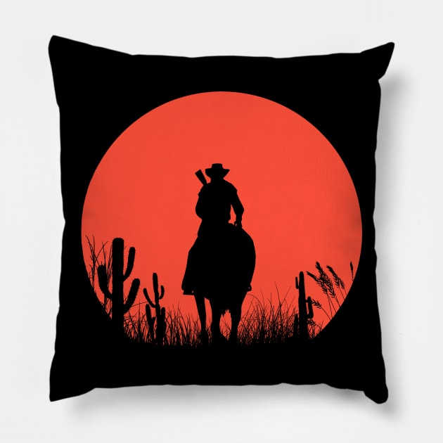 Red moon v2 Pillow by Notsram