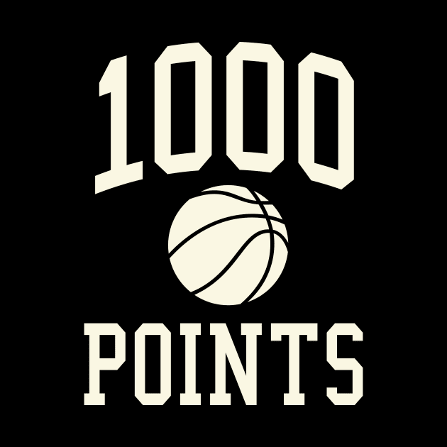 1000 Points Basketball Gift High School Basketball Mom by PodDesignShop