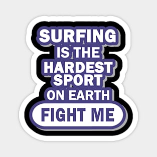 Surf Monster Wave Men's Surfboard Holiday Magnet