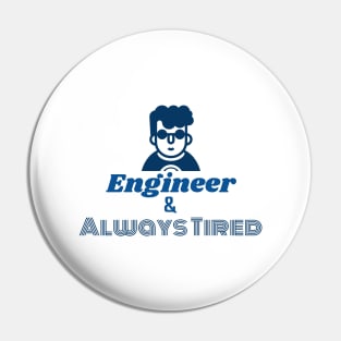 Humor Engineer Design Pin