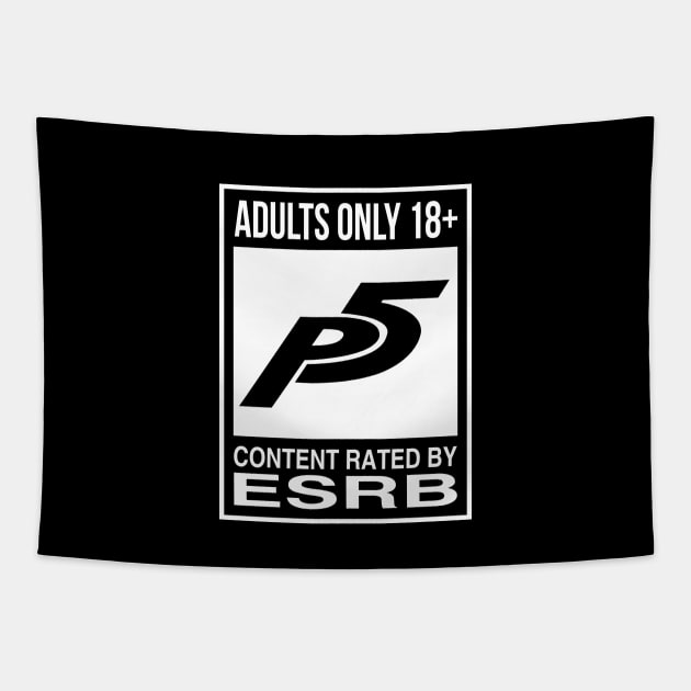 P5 ESRB Tapestry by merch.x.wear