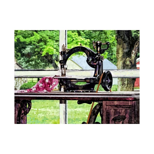 Sewing Machine in Window by SusanSavad