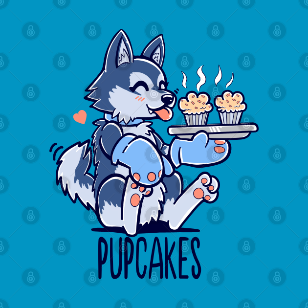 Disover I'm making PUPCAKES - Husky - T-Shirt