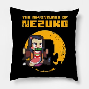 The Adventures of Nezuko Vintage Pillow