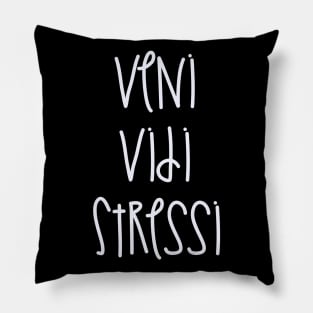 Veni Vidi Stressi Pillow