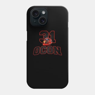 Esteban Ocon 31 Helmet Phone Case