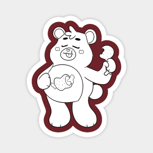 care bears eat meat Magnet
