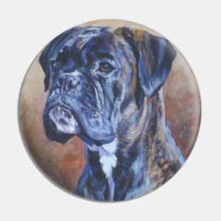 Boxer Fine Art Painting Pin