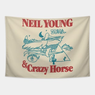 classic 70s vintage neil young & crazy horse fanmade Tapestry