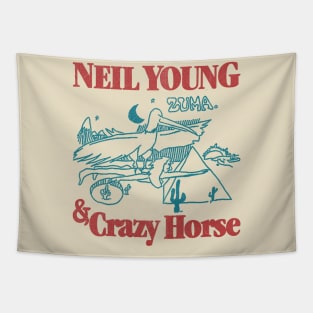 classic 70s  neil young & crazy horse fanmade Tapestry