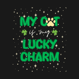 my cat is my lucky charm - st patrick day T-Shirt