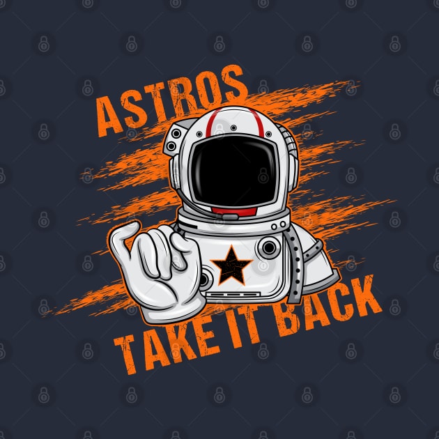 Astros Take it Back Astronaut Spaceshuttle gift idea present by MARESDesign