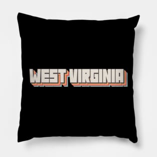 West Virginia State Pillow