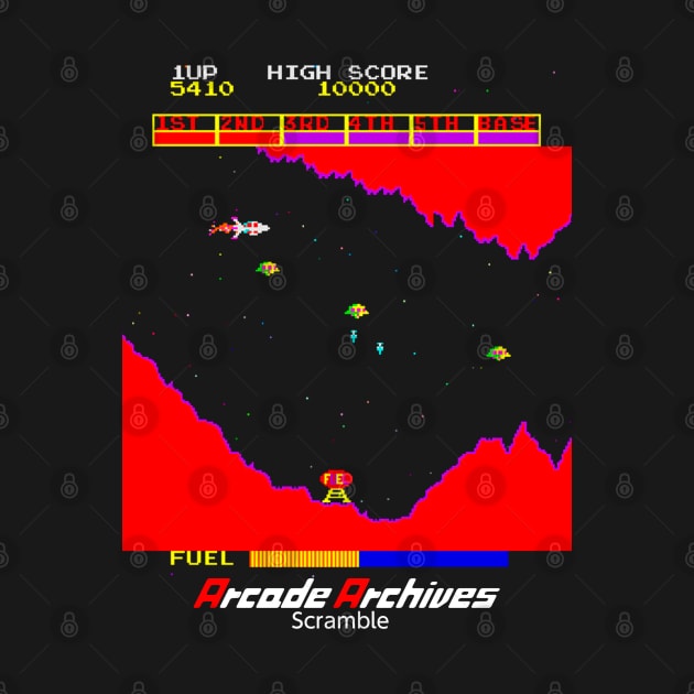 Mod.1 Arcade Scramble Space Invader Video Game by parashop