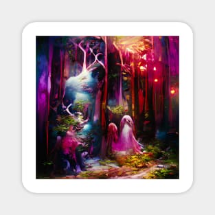 Fantasy Forest Landscape Magnet