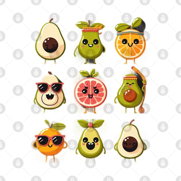 Watermelon Characters by TooplesArt