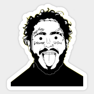 Post Malone Vector Cartoon Aufkleber Teepublic De