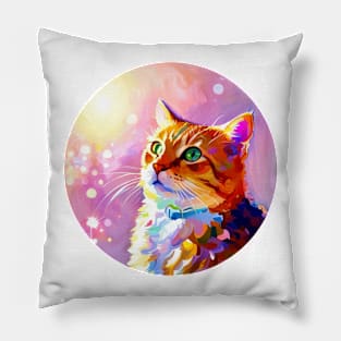 The Adventures Of Sparkle the Cat Pillow