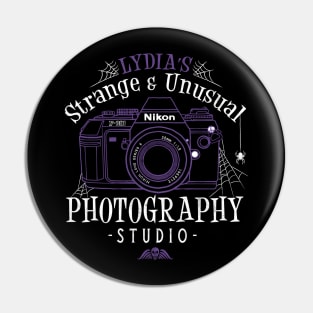 Strange and Unusual - Vintage Distressed Occult Typography Pin