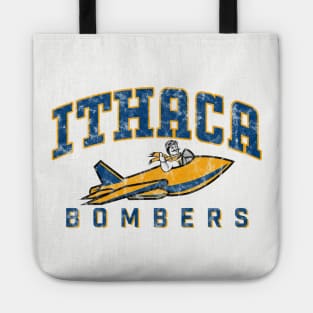 Ithaca Bombers Retro Logo in vintage design Tote