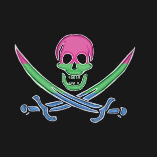 Polysexual Pirate Pride (darkMode) T-Shirt