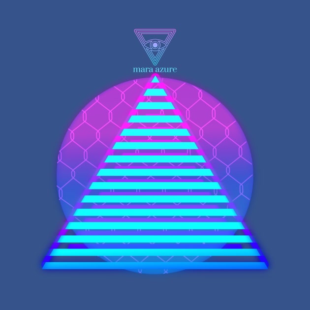 Neon Pyramide by Mara Azure