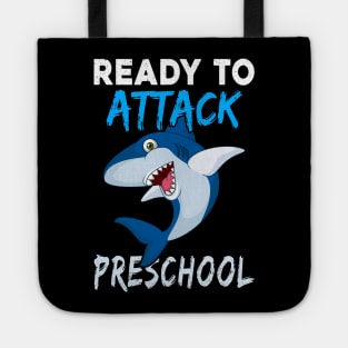 Shark Kids Ready To Attack Preschool Boys Back To School Tote