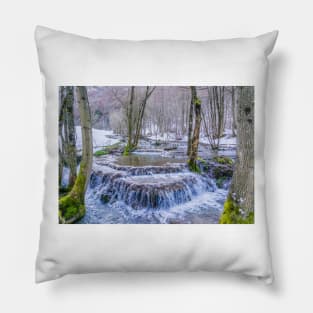 Calc-sinter or Travertine terraces, Gutenberg, South Germany Pillow