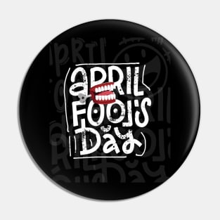 April Fool's Day Character Font Pin