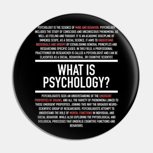 Psychology Defined - Psychologist Pin