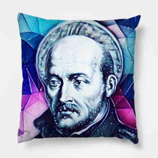 Ignatius of Loyola Snowy Portrait | Ignatius of Loyola Artwork 13 Pillow