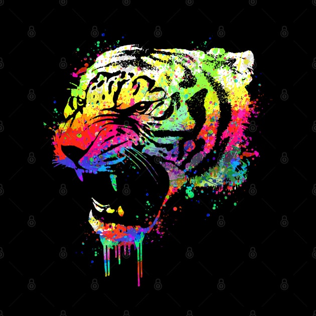 Technicolor Tiger by clingcling