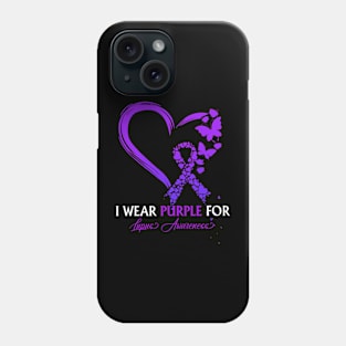 I Wear Purple For Lupus Awareness Survivor Warrior Phone Case